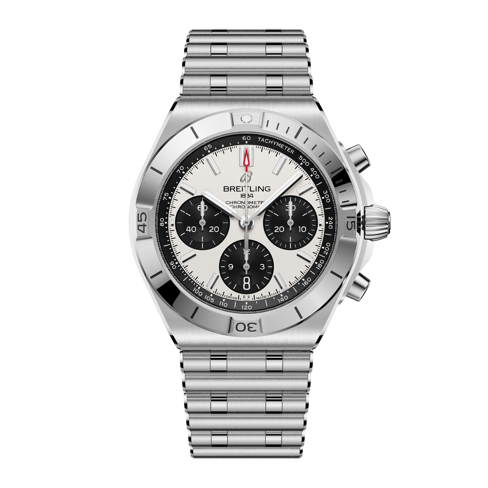 Breitling Chronomat B01 Chronograph 42mm Mens Watch White