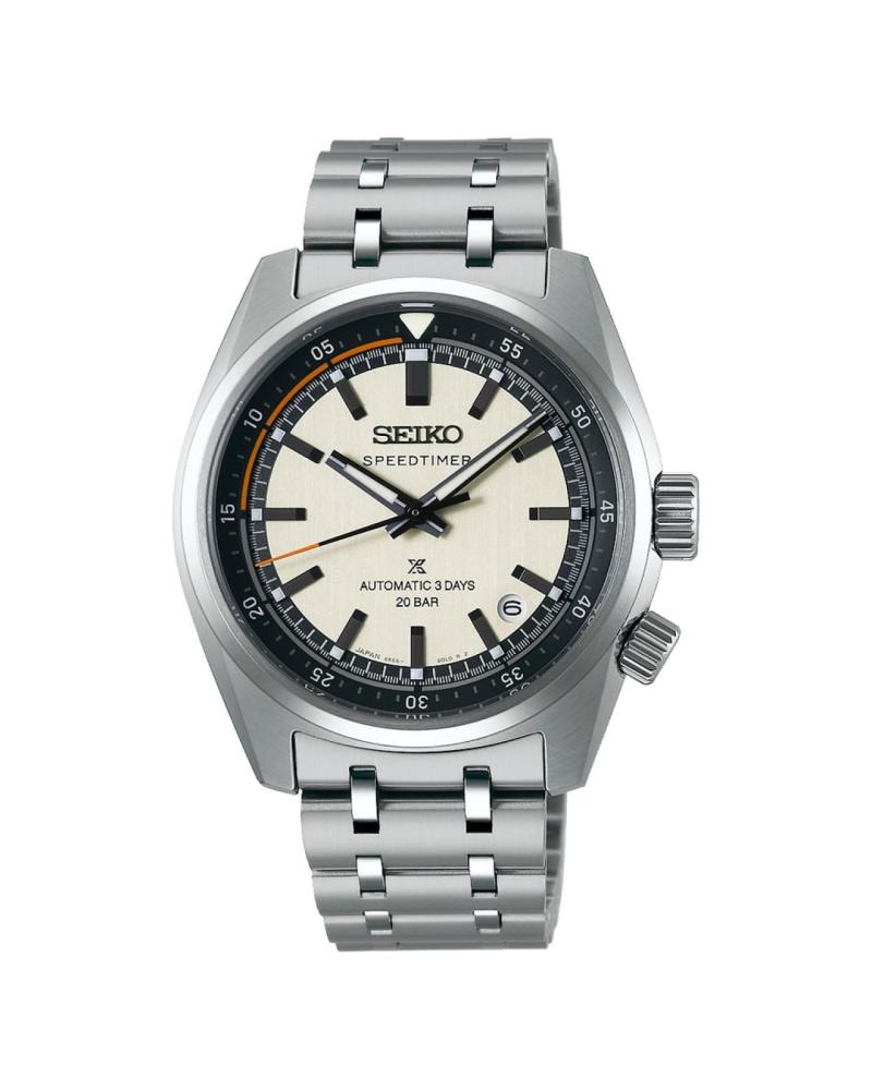 Seiko Prospex Prospex Speedtimer 6R Compact Countdown 395mm Mens Watch GreyWhite Dial