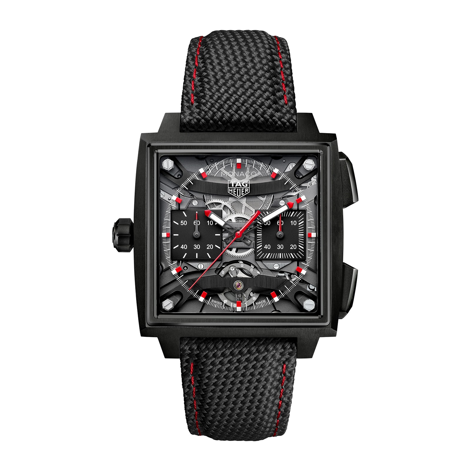 TAG Heuer Monaco Evergraph 40mm Mens Watch Black