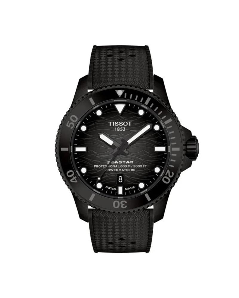 Tissot Seastar 2000 44mm Mens Watch Black