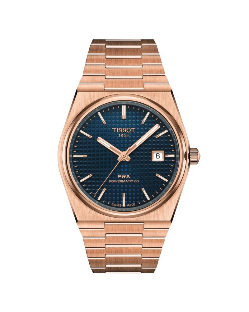 Tissot PRX Powermatic 80 40mm Mens Watch Blue