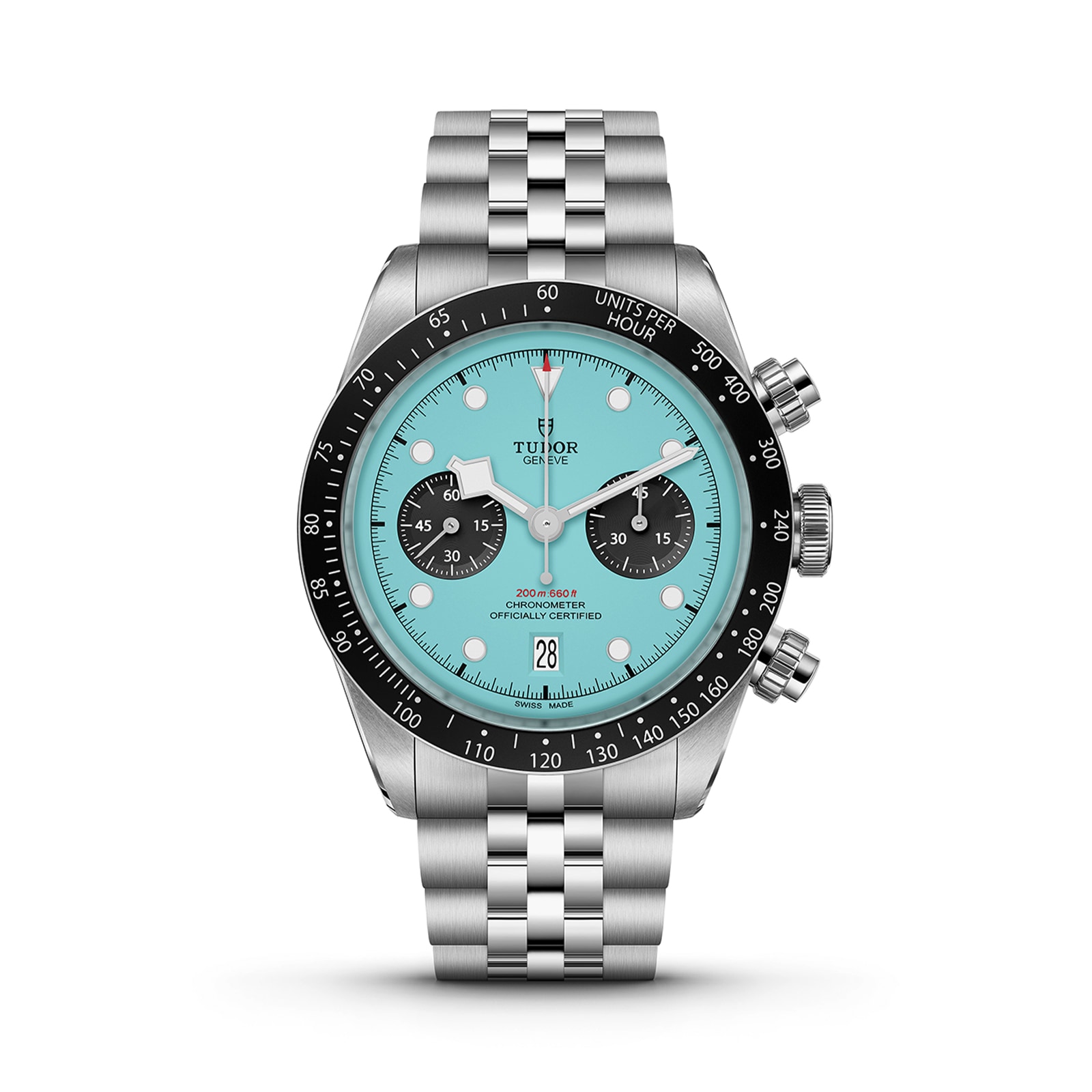 TUDOR Black Bay Chrono Flamingo Blue Manufacture Calibre MT5813 COSC 41mm steel case