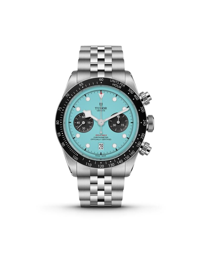 TUDOR Black Bay Chrono Flamingo Blue Manufacture Calibre MT5813 COSC 41mm steel case