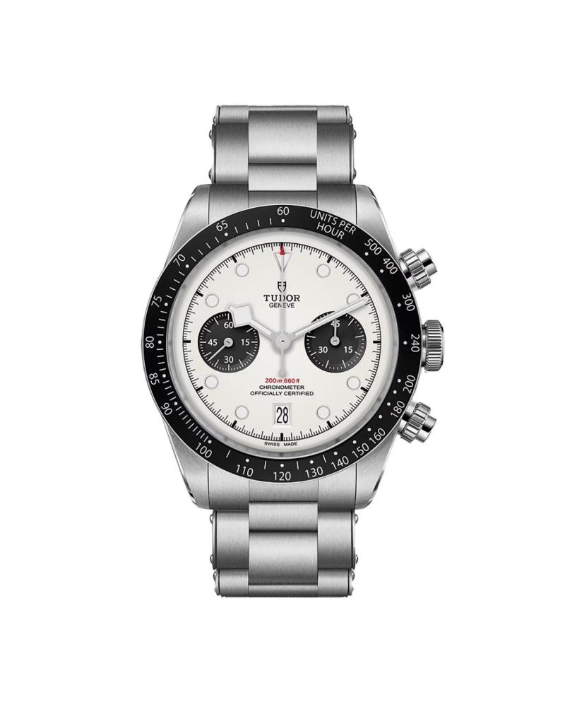 Tudor Black Bay Chrono 41mm Steel Case Steel Bracelet Opaline Dial