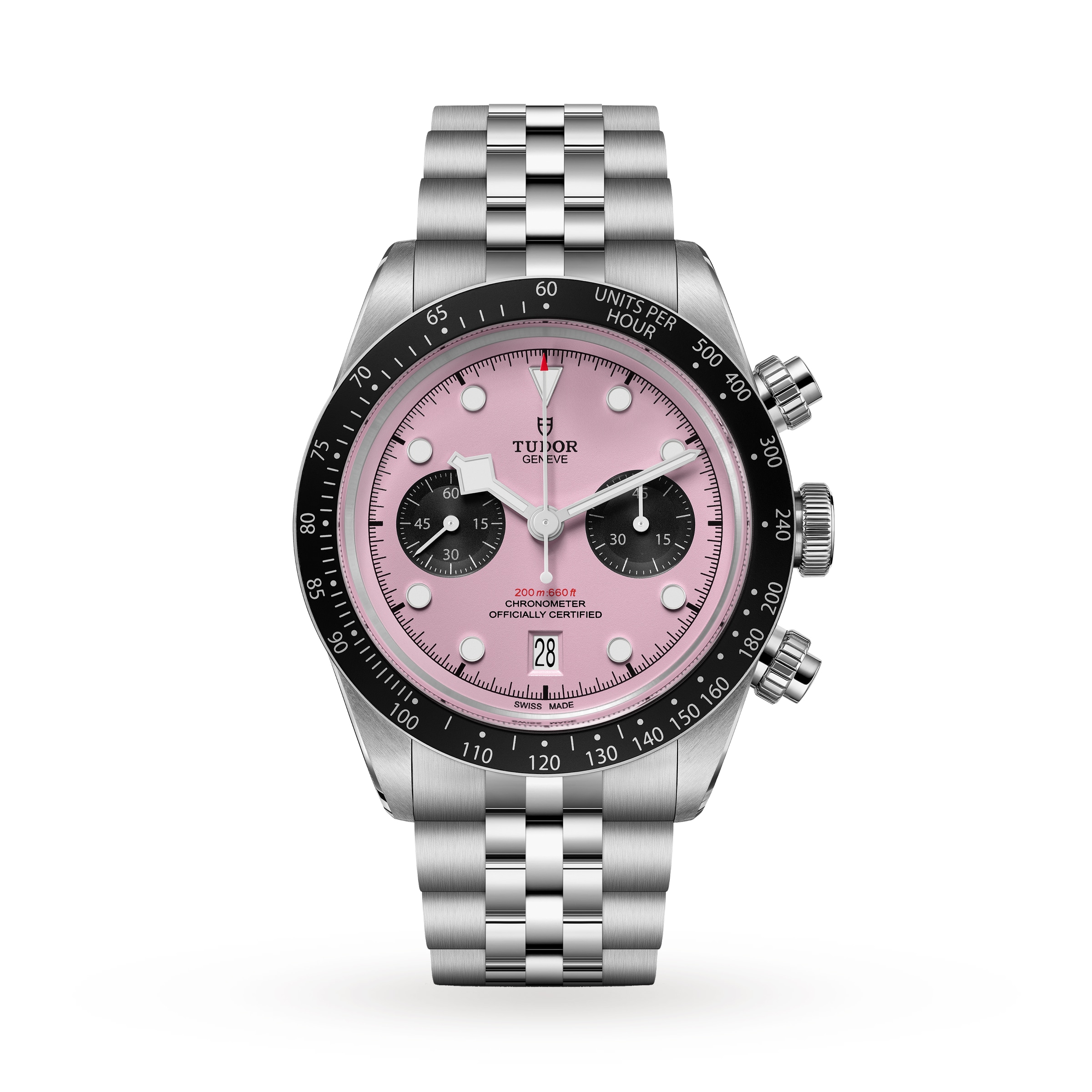 Tudor Black Bay Chrono 41mm Steel Case Pink Dial