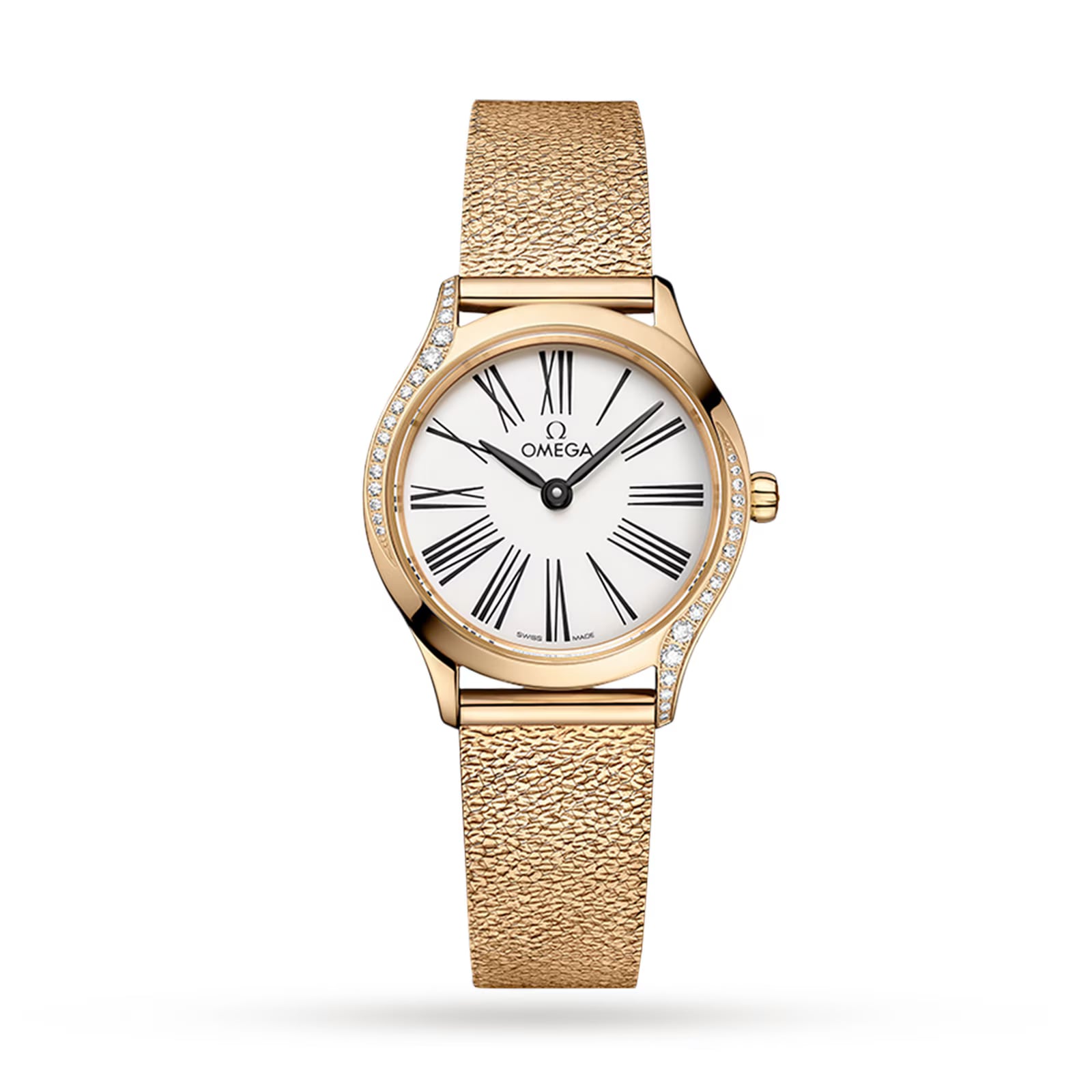 ExDisplay Omega De Ville Mini Treacutesor Quartz 26mm Moonshinetrade Gold Ladies Watch