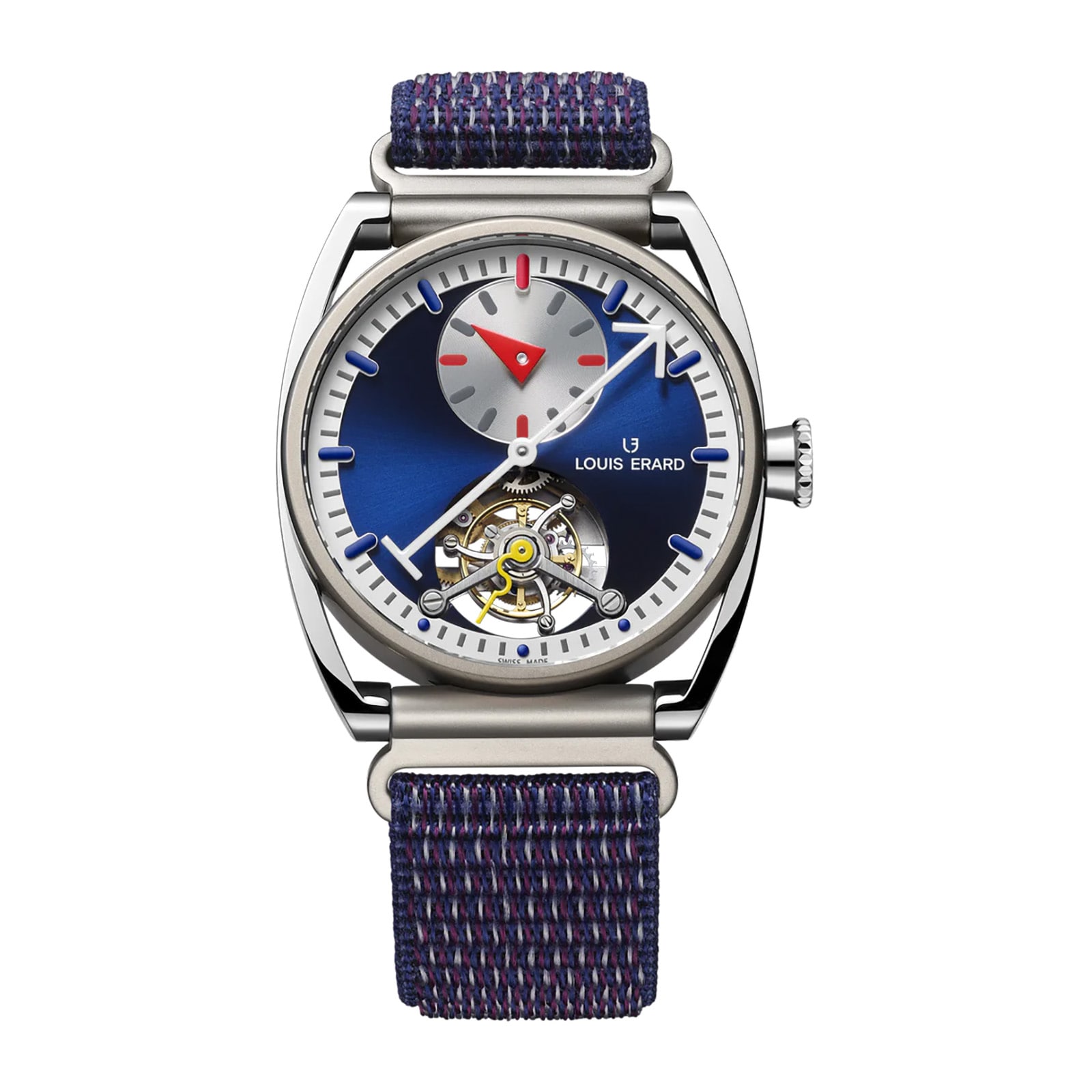 Le Reacutegulateur Tourbillon Louis Erard X Alain Silberstein Limited Edition 40mm Mens Watch Blue