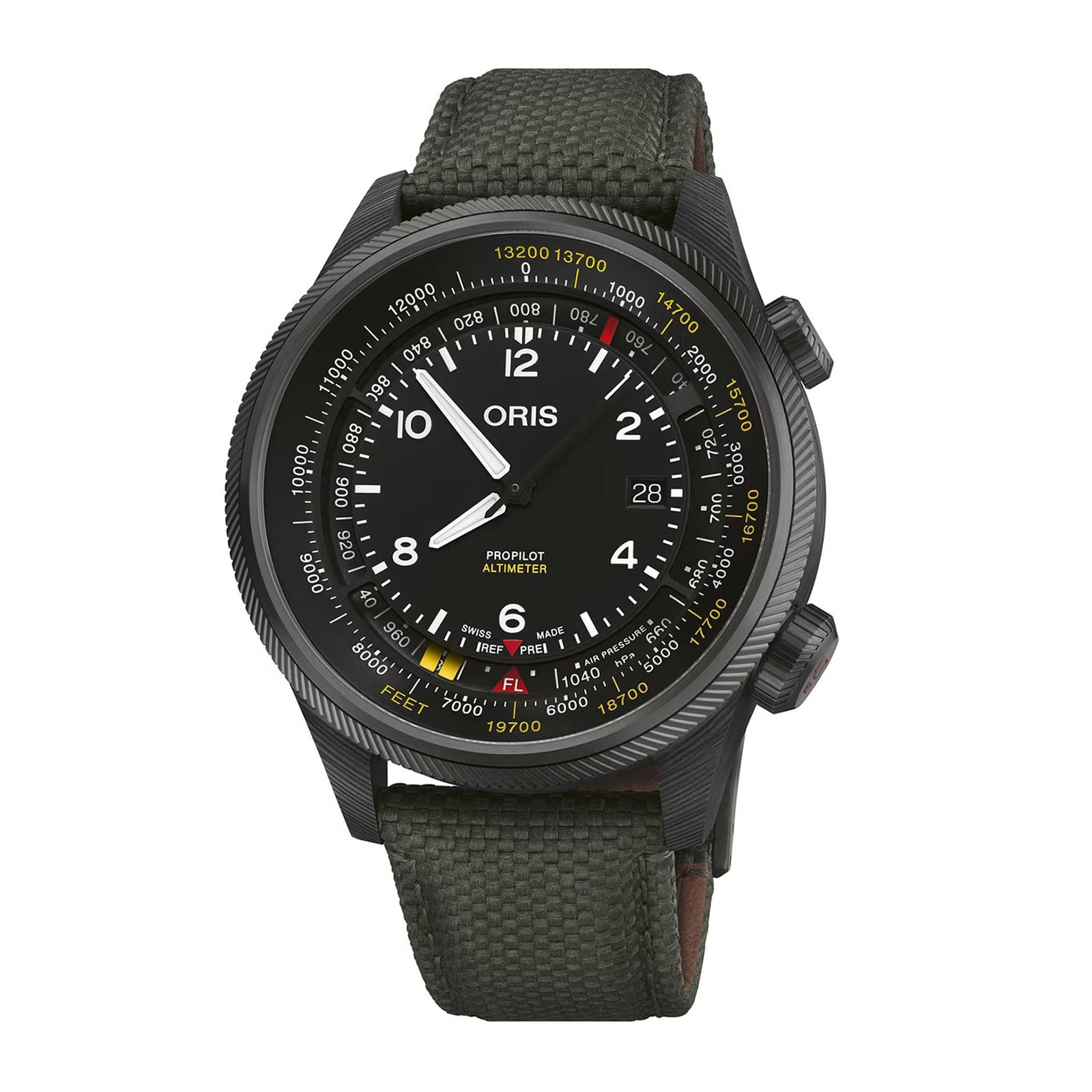 Oris ProPilot Altimeter Feet Scale 47mm Mens Watch Black