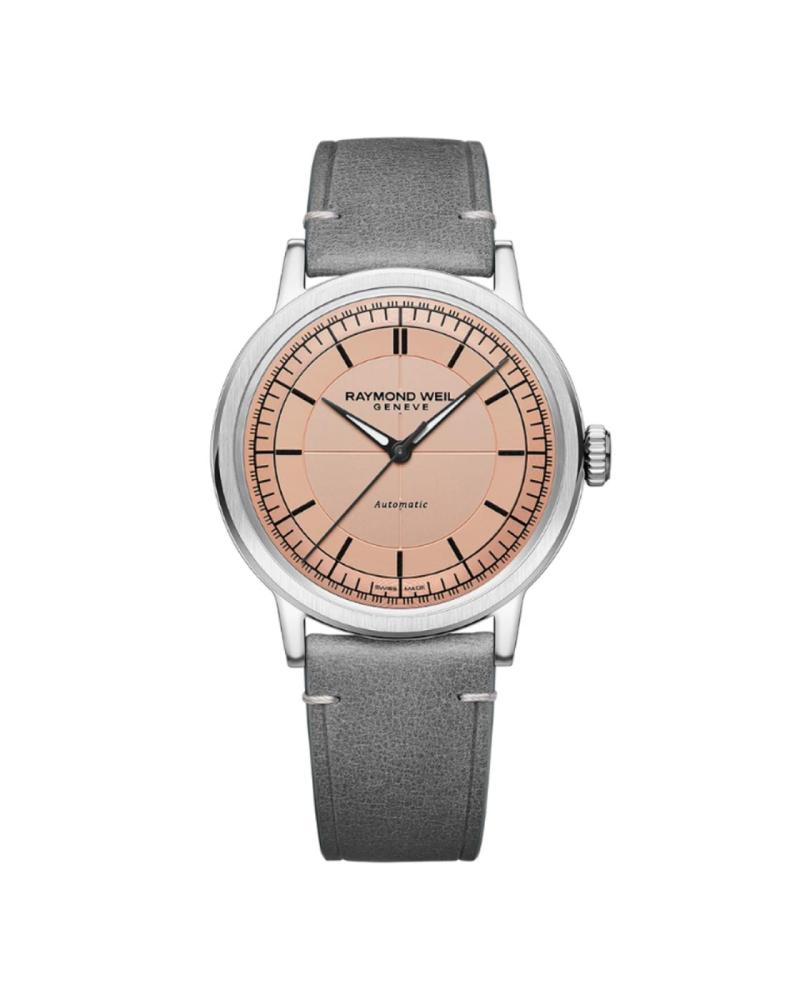 Raymond Weil Millesime 39mm Mens Watch Pink
