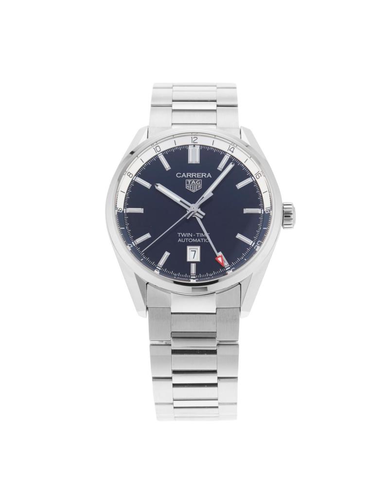 PreOwned TAG Heuer Carrera TwinTime 41mm Stainless Steel WBN201ABA0640