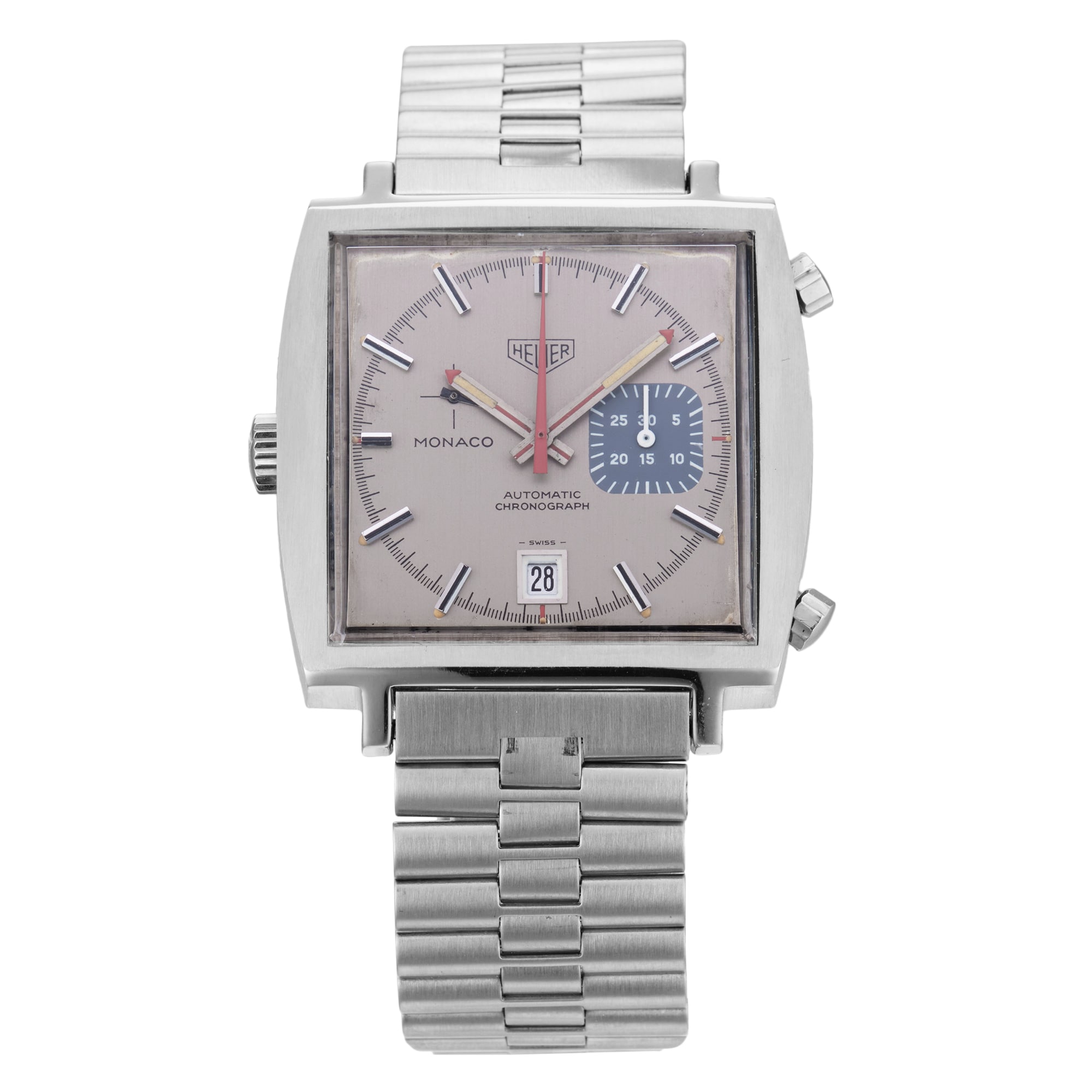 Vintage TAG Heuer Monaco 1533 Steve McQueen 40mm Stainless Steel