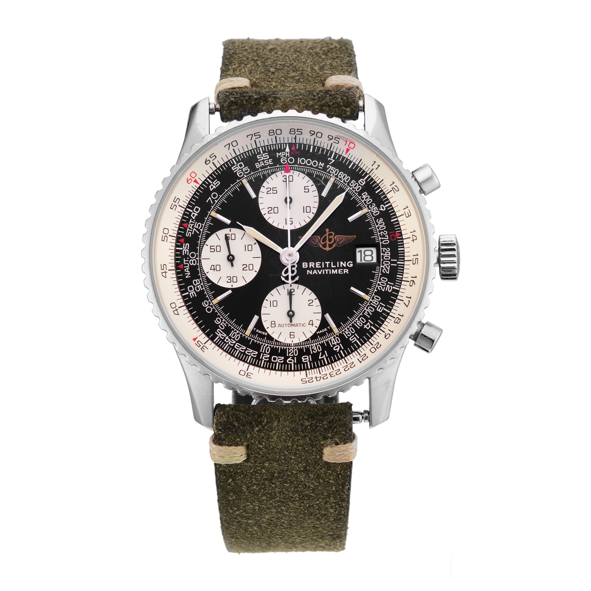 Vintage Breitling Navtimer 41mm Stainless Steel