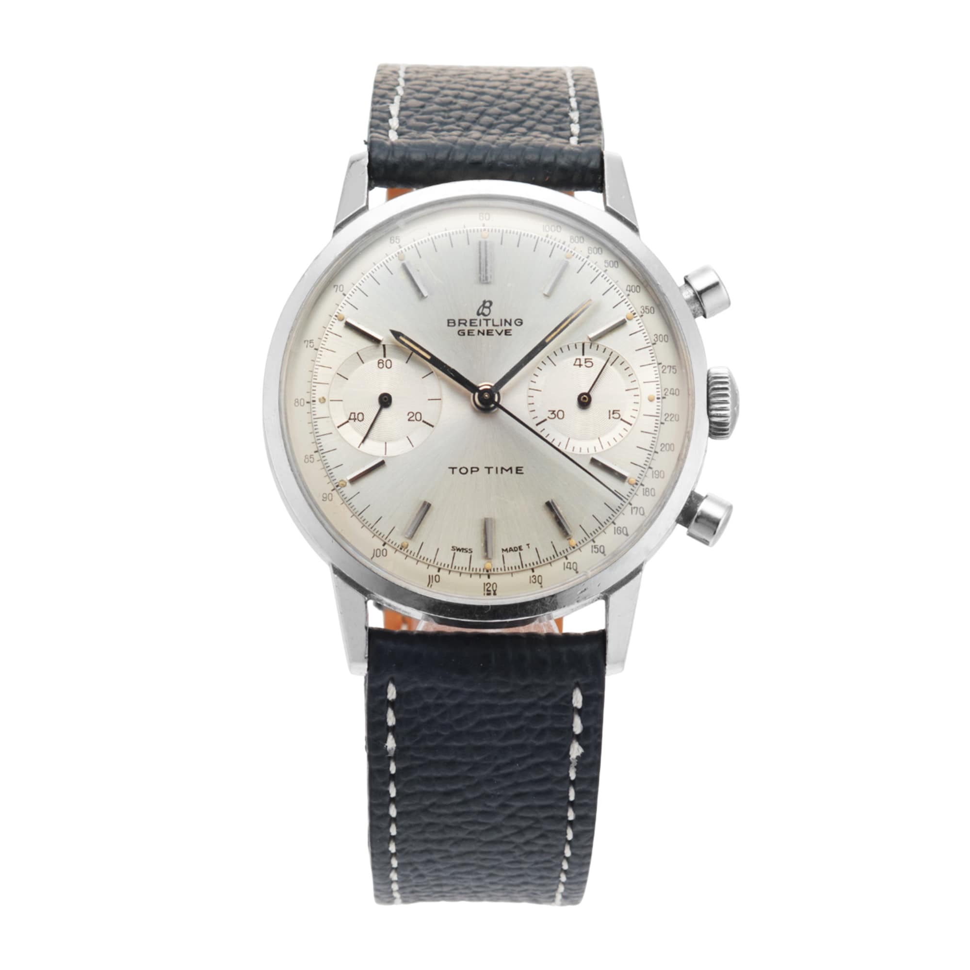 Vintage Breitling Top Time 1969s 36MM Stainless Steel