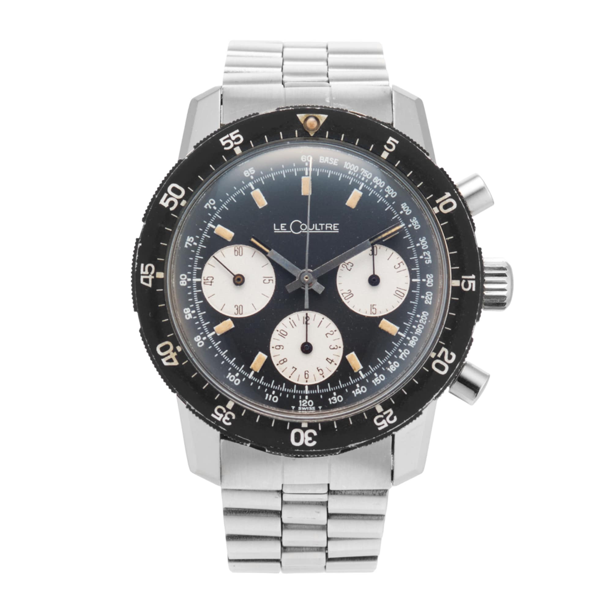 Vintage JaegerLeCoultre Deep Sea Chronograph E2643 1960s Stainless Steel