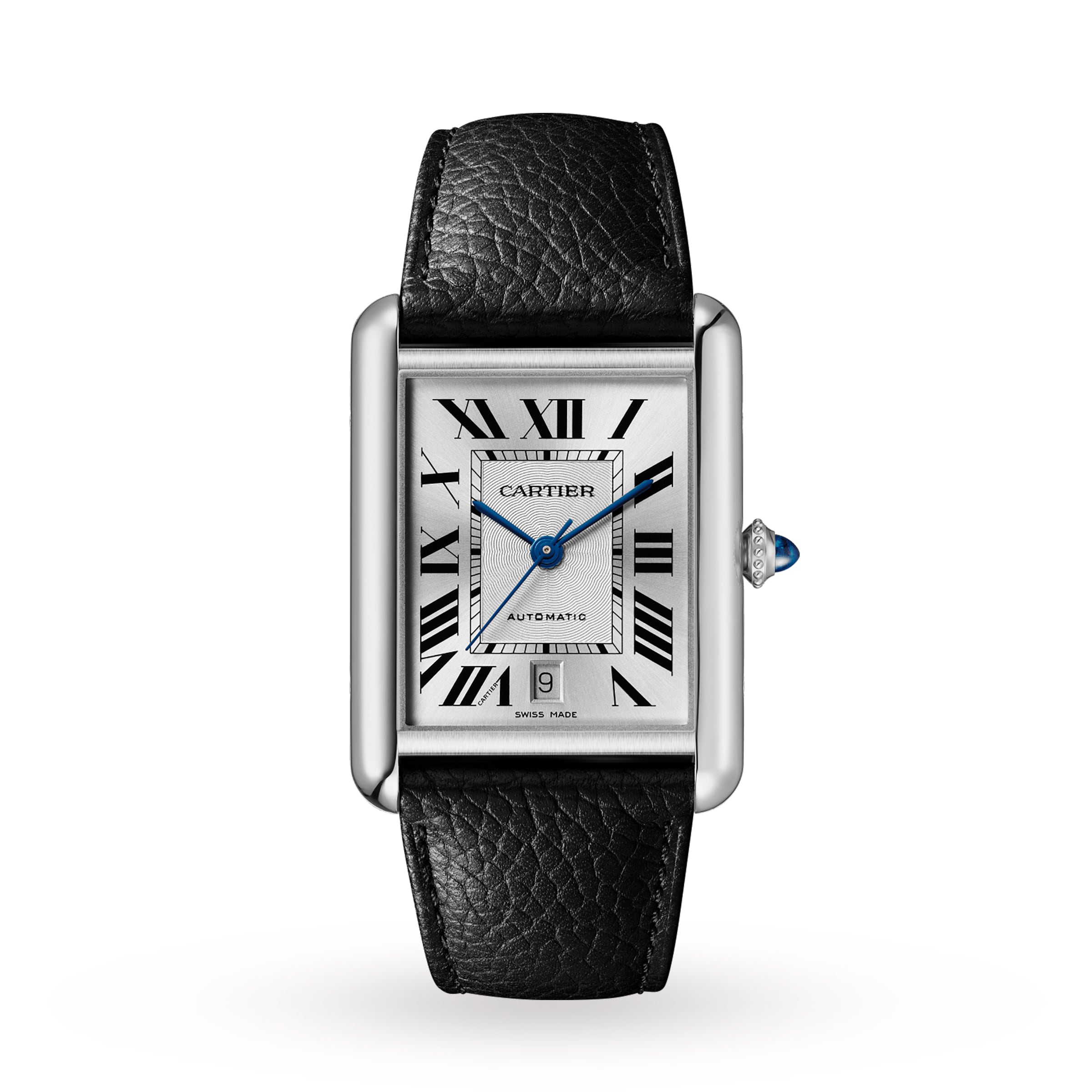 Cartier Tank Must ExtraLarge Model Automatic Movement Steel Leather