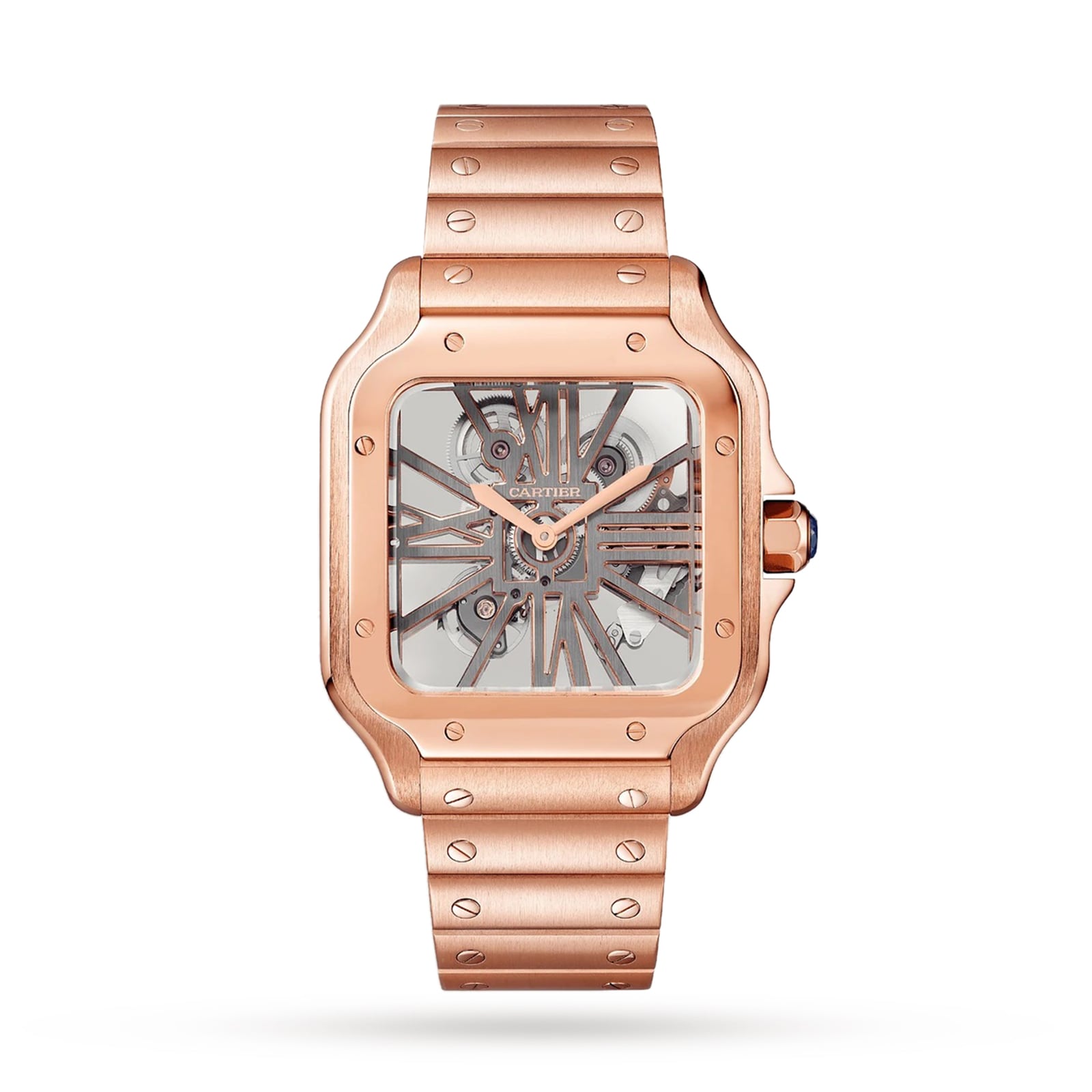 Santos De Cartier Watch Large Model Manual Winding Rose Gold