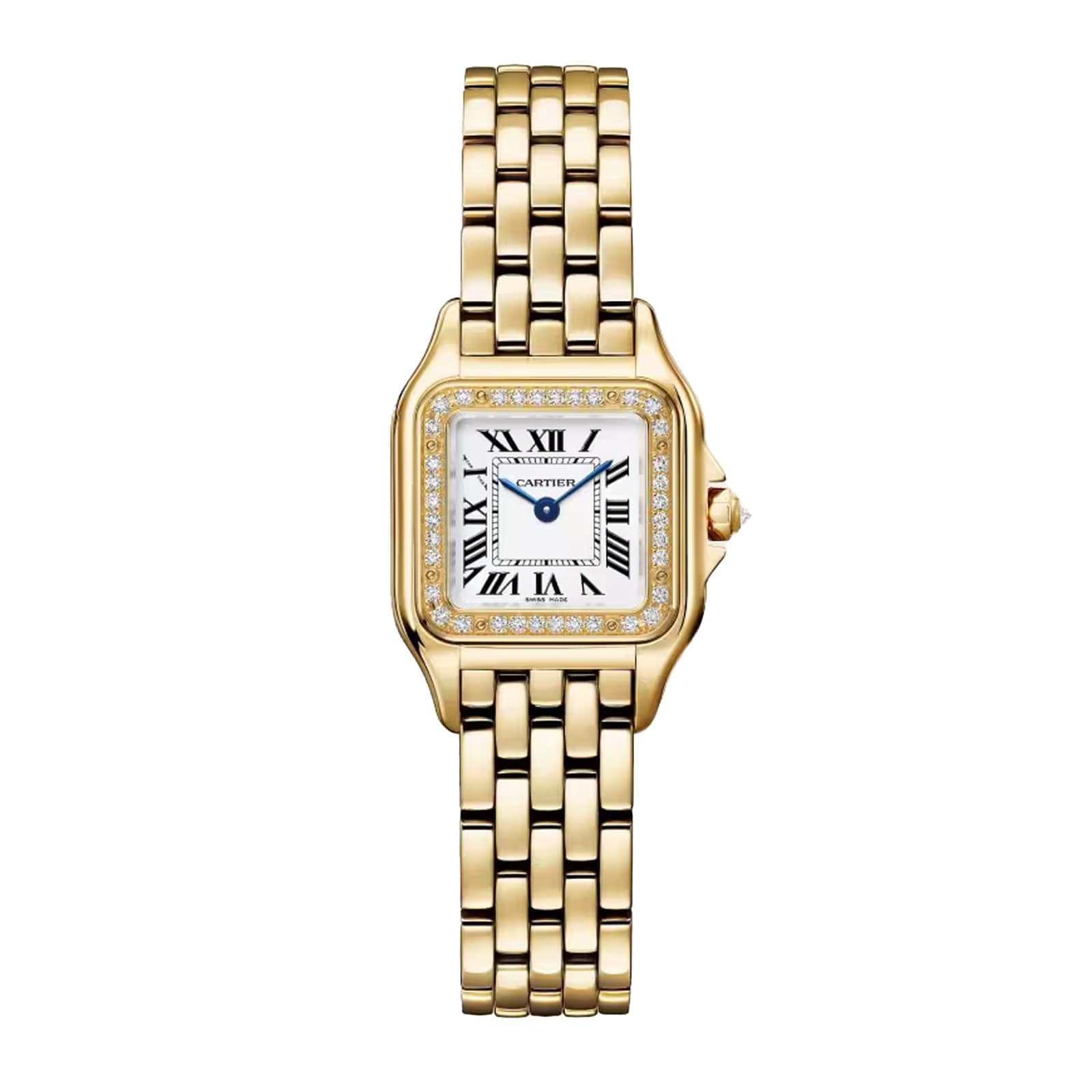 Panthegravere de Cartier watch small model quartz movement yellow gold