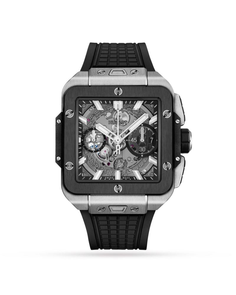 Hublot Square Bang Unico Titanitum Ceramic 42mm Mens Watch