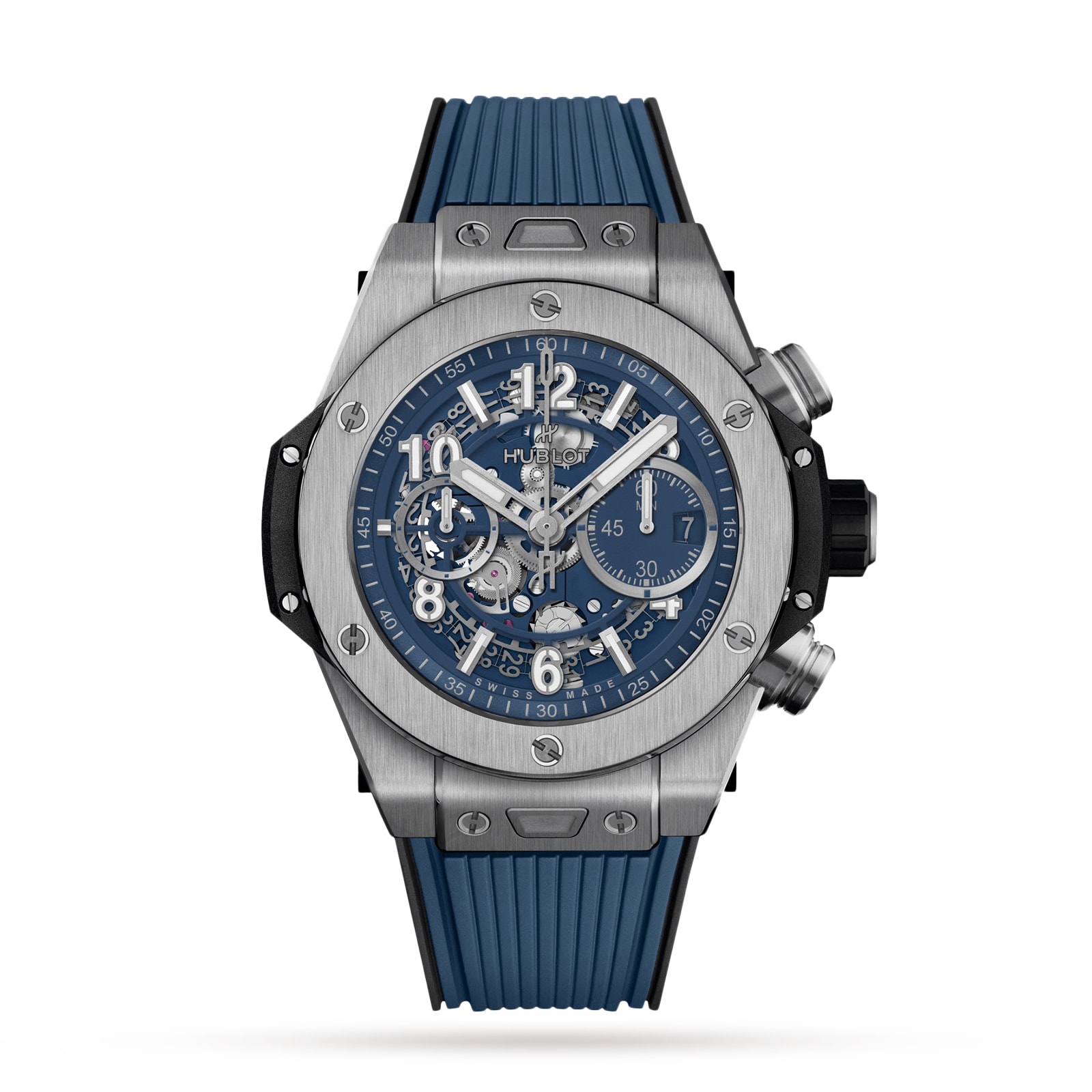 Hublot Big Bang Unico Titanium Blue 44mm Mens Watch