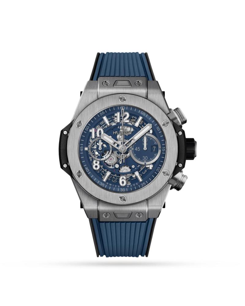 Hublot Big Bang Unico Titanium Blue 44mm Mens Watch