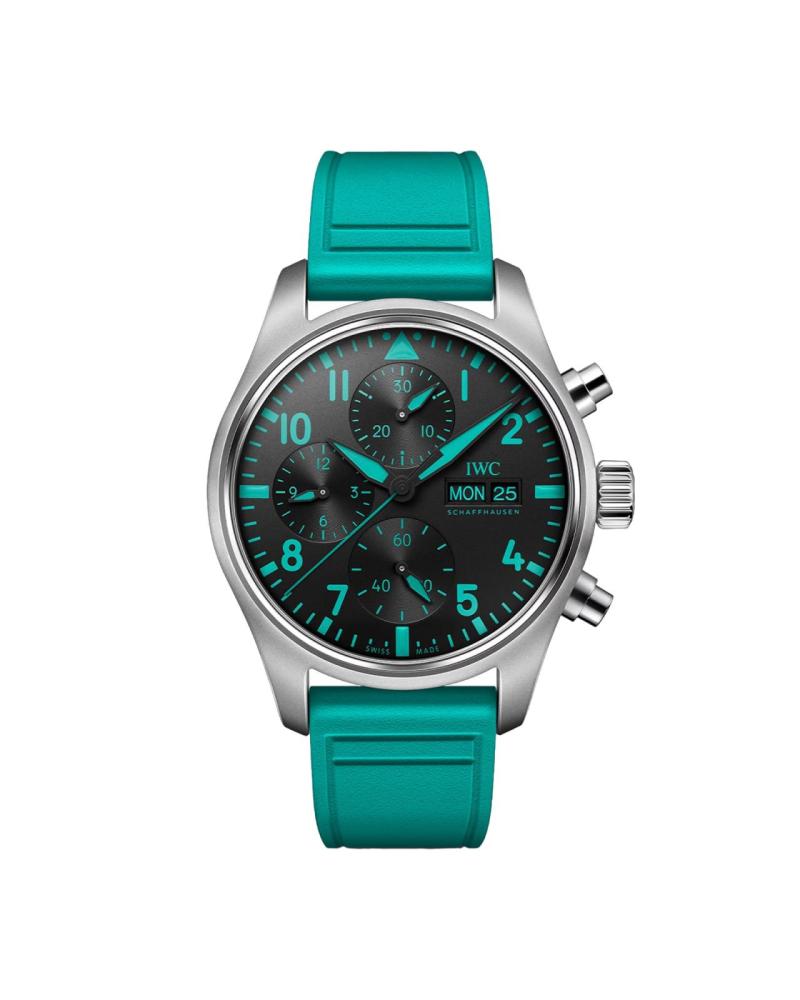 IWC Pilot Chronograph Mercedes AMG Petronas Formula One Team 41mm Mens Watch Black