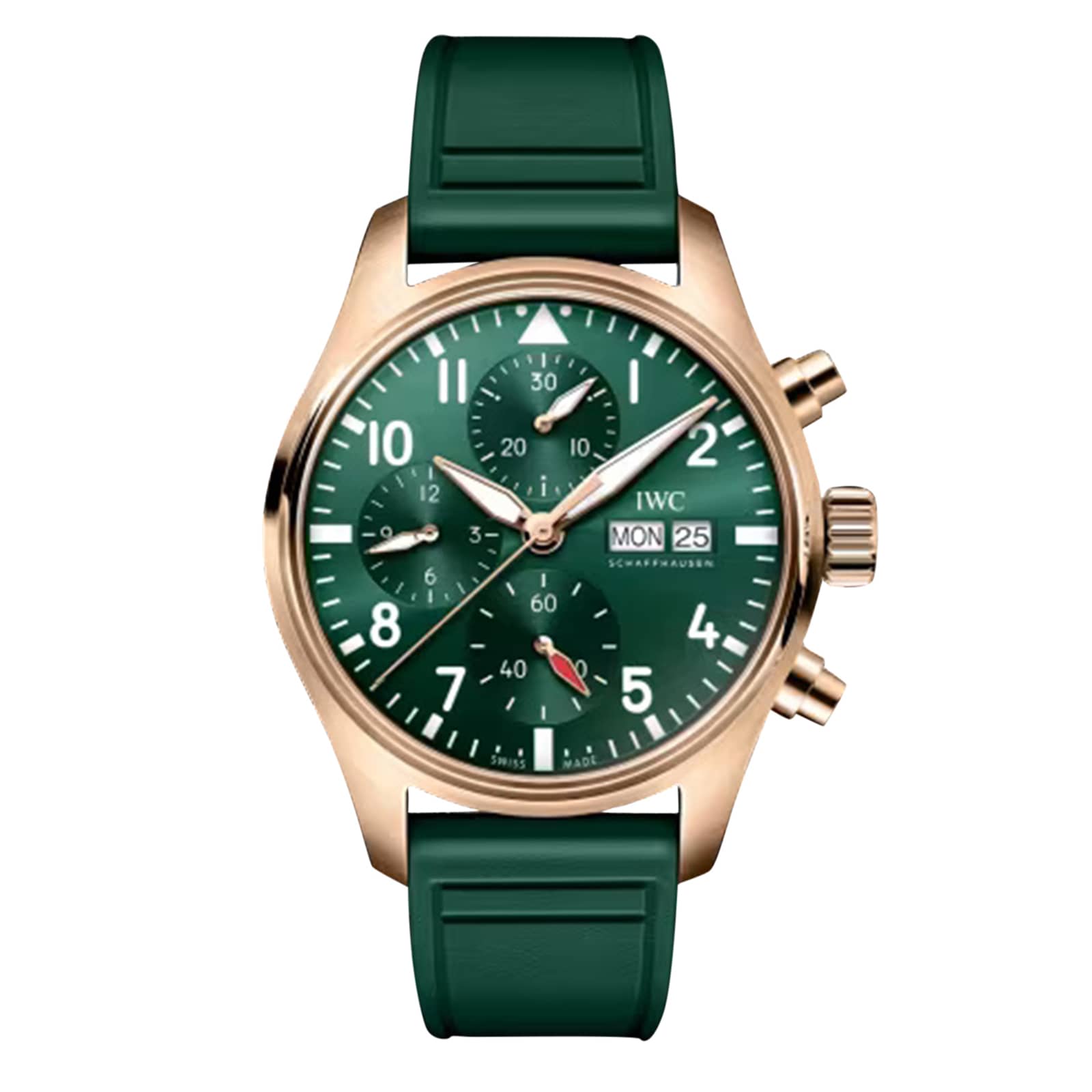IWC Pilot Chronograph 41mm Mens Watch Green