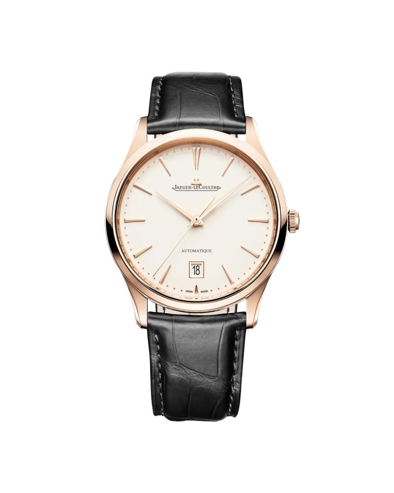JaegerLeCoultre Master Ultra Thin Date 39mm Mens Watch Cream