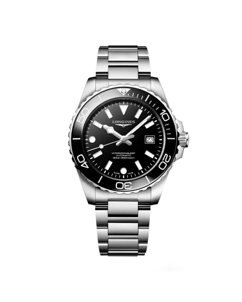 Longines HydroConquest 42mm Mens Watch Black