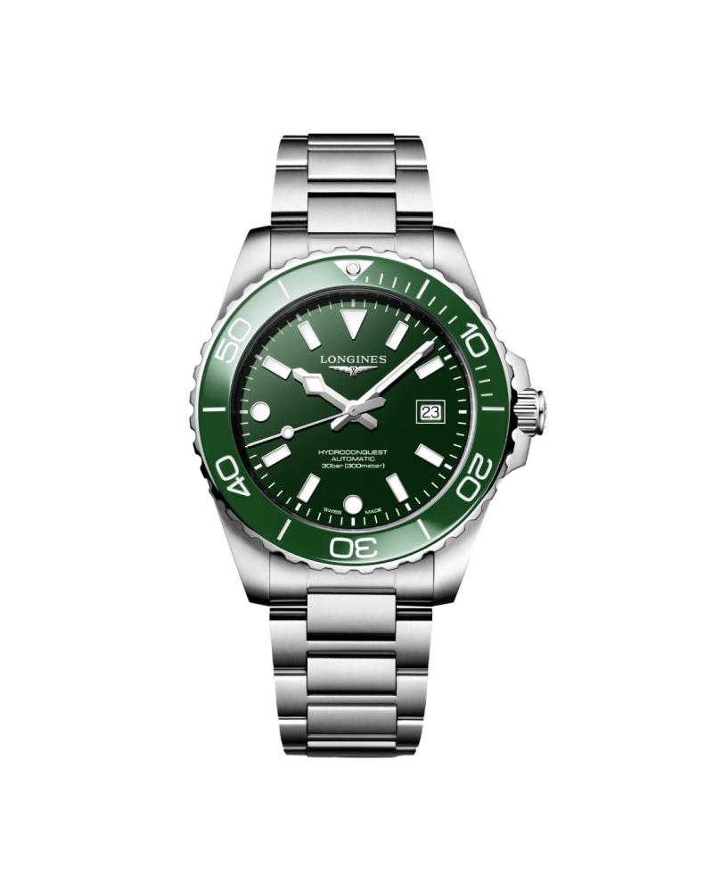 Longines HydroConquest 42mm Mens Watch Green