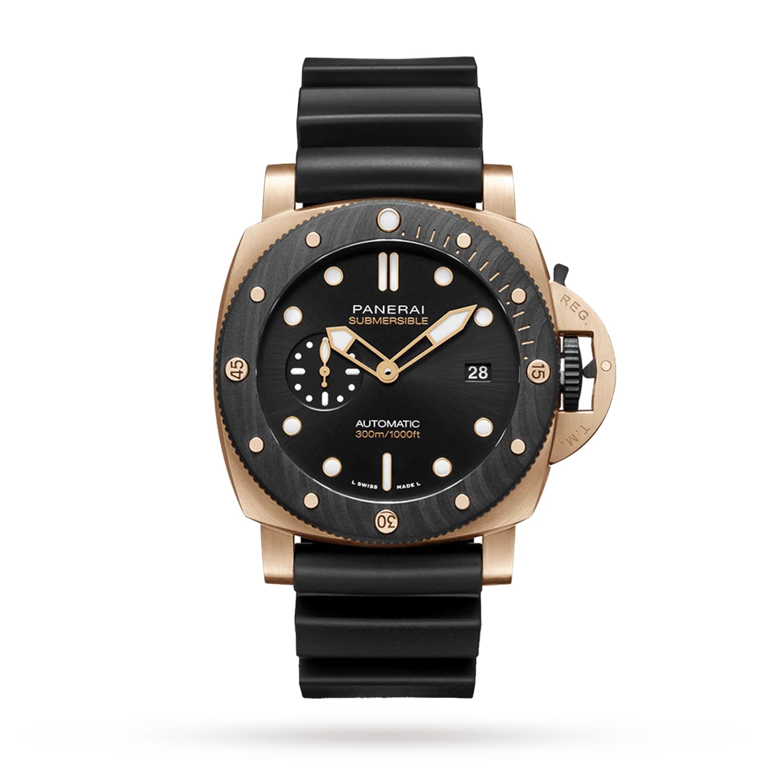 Panerai Submersible QuarantaQuattro Goldtechtrade OroCarbo 44mm